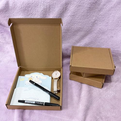 7x7x1 inch Small Shipping Boxes 50 Pack, Brown Corrugated Cardboard Mailers - size: 7x7x1 inch