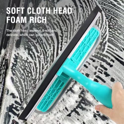 4 in 1 Window Cleaning Kit,Professional Window Vacuum Squeegee with Spray Bottle for Shower Tile Wall Mirror Glass Car Windshield Countertop,Windows Cleaner Brush Tools Easy Gadget