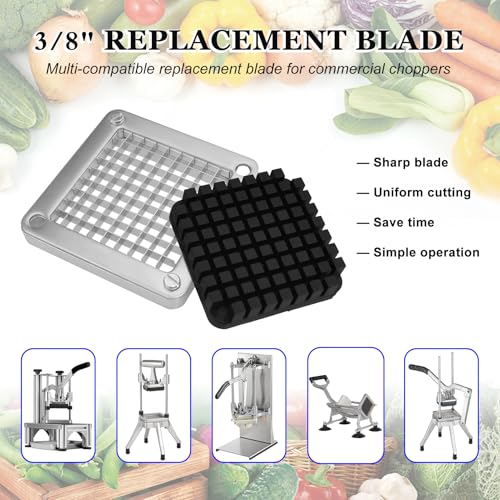 Replacement Chopper 3/8" Blade, Commercial Vegetable Chopper Dicer - color: 3/8‘’ blade