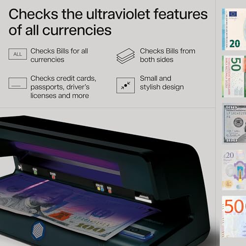 Safescan 50 Counterfeit Bill Detector with Powerful UV Light