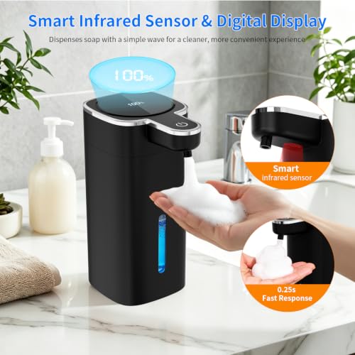 Electric Foaming Soap Dispenser - color: Black