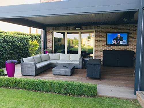 The TV Shield Outdoor TV Cover 43 Inch Weatherproof + Fan (Fits 36-43" TVs) - color: With Cooling Fan, size: 36-43"