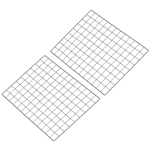 PATIKIL 18"x26" Wire Grid Panel, 2 Pack Board Photo Pictures Memo Display Grid Panels Hanging Organizer Wall Decorative Panel for Home Office Wedding, Black - color: Black, size: 18x26 Inch