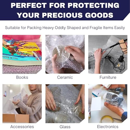 Bubble Roll Wrap 12" x 450', 1-Pack 3/16" Perforated Small Cushioning - size: 450 Sq Ft