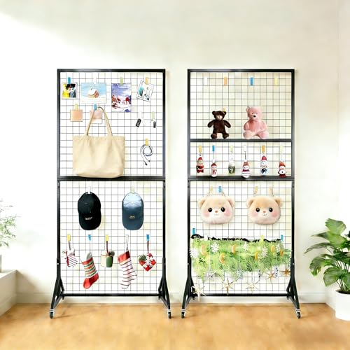 Starry 25 PCS Grid Wall Accessory Hooks Siding Clips to Hang Things Wall - color: Colorful