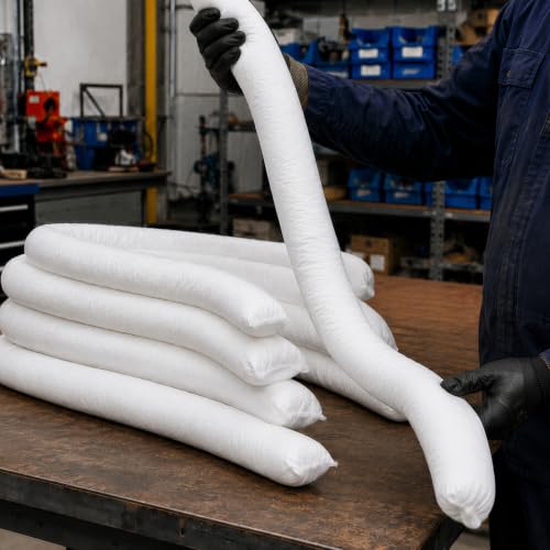 Oil Only Absorbent Socks 3 x 48 Inch, 12 Pack, 1.4 Gallon Each - color: Oil Socks 3" x 48" (12-Pack), size: 1