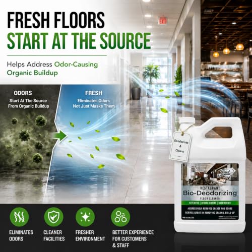 Heavy Duty Enzyme Restaurant Bio-Deodorizing Floor Cleaner - 1 Gallon