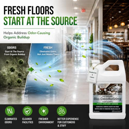 Heavy Duty Enzyme Restaurant Bio-Deodorizing Floor Cleaner - 1 Gallon