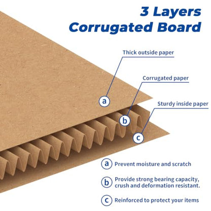 CRUGLA 25 Packs 8x8x6 Shipping Boxes for Small Business, Corrugated Cardboard Boxes Bulk for Shipping Packing Mailing - size: 8x8x6 Inch 25 Pack