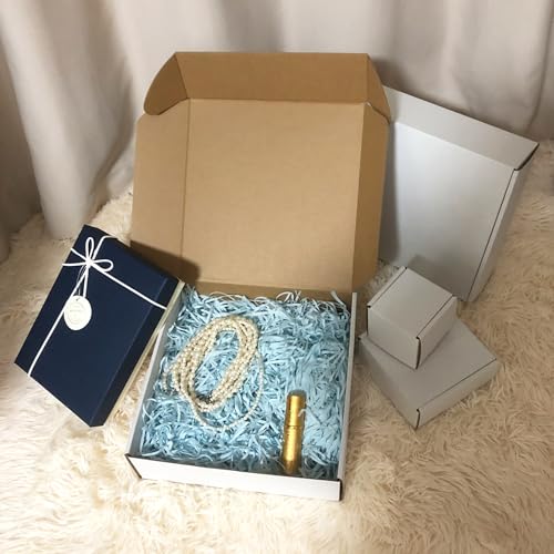 10x10x3 Inch White Shipping Boxes 25 Pack,Craft Gift Boxes,Bulk of Mailers - size: 10''x10''x3''