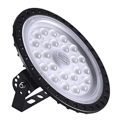 100W LED High Bay Light lamp Factory Warehouse Industrial Lighting 10000 Lumen 6000-6500K IP65 Warehouse LED Lights- Commercial Bay Lighting for Garage Factory Workshop Gym (100W 1) - size: 100W 1pcs