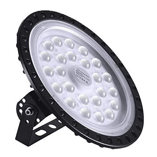 100W LED High Bay Light lamp Factory Warehouse Industrial Lighting 10000 Lumen 6000-6500K IP65 Warehouse LED Lights- Commercial Bay Lighting for Garage Factory Workshop Gym (100W 1) - size: 100W 1pcs