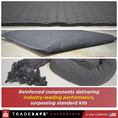 TRADESAFE Universal Spill Kit OSHA Approved, Portable Spill Kit Bag - style: Spill Kit Bag