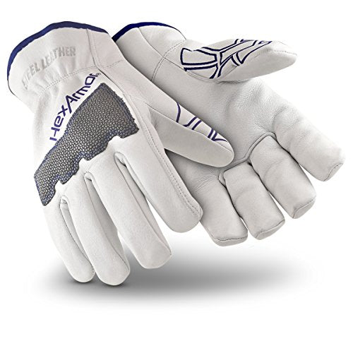 HexArmor | Traditional Style | Abrasion Resistant Knuckle Patch| Steel Leather | Work Gloves | Heavy Duty 5033 | XX-Large - color: 5033 | Steelleather A6, size: XX-Large