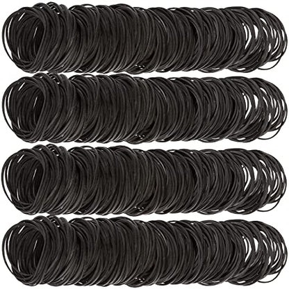 AIWOQI Rubber Bands Size #16 Black Elastic Rubber Band Small 600Pcs - color: Black