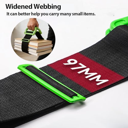 2Pack One-Person Moving Straps Lifting Straps up to 600lbs - color: Green