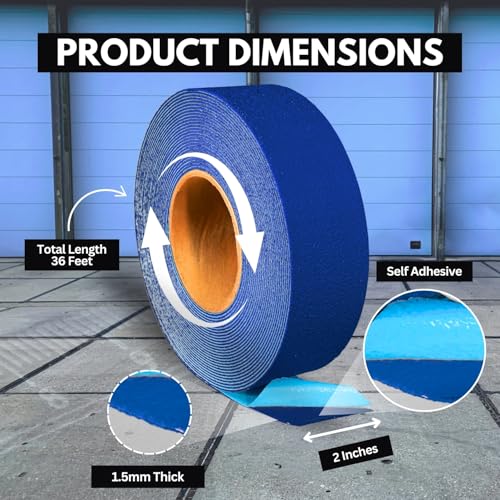 DuraMark RPT-750 Reflective Pavement Marking Tape, Blue, 2 in x 36 ft Roll - color: Blue, size: 2 Inch x 36 Ft