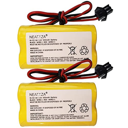 3.6V 900mAh NiCd Exit Sign Emergency Light Battery Replacement Compatible with Lithonia ELB B001 ELBB001 ELB-B001 Lithonia EU2 LED Interstate ANIC1566 Unitech 0253799(2 Pack) - size: 2 Pack
