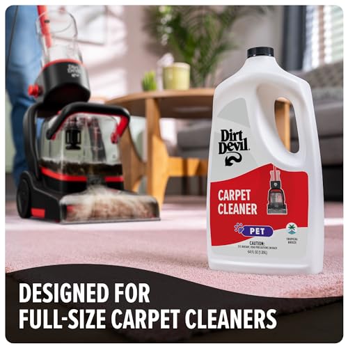 Dirt Devil Pet Carpet Cleaner Solution, 64 Oz., Tropical Breeze Scent - style: 64 fl oz (Pack of 1)