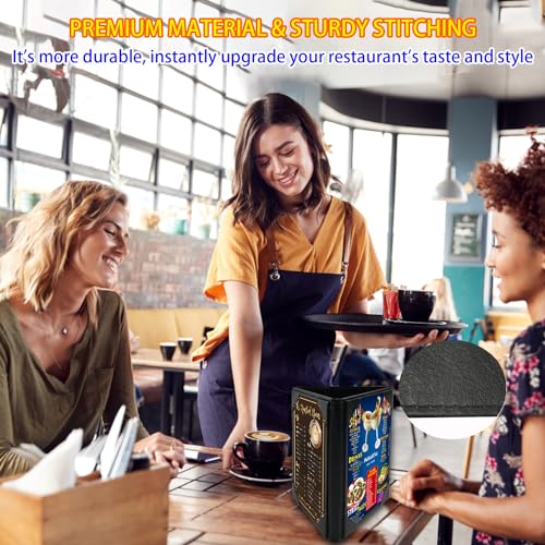 5x7 Inch Table Tent Leather Menu Holder Sign Display Black Menu Covers for Cafes Bars Restaurant 3 sided triangle shape table tent 1 pack - size: 1 pack/5x7 inch/3-side