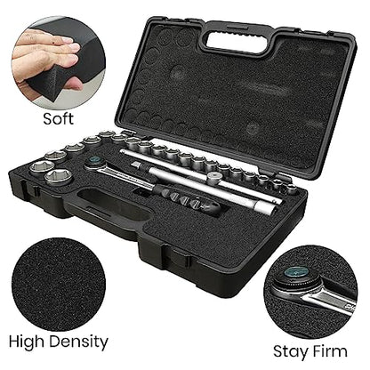 4 Pcs 16 x 12 x 1 Inches Packing Foam - Polyurethane Foam Sheet Foam Inserts for Cases Black Craft Foam for Packing Padding 1 Inch Thick for Camera Toolbox Storage - size: 4 Pcs 16 x 12 x 1 Inches