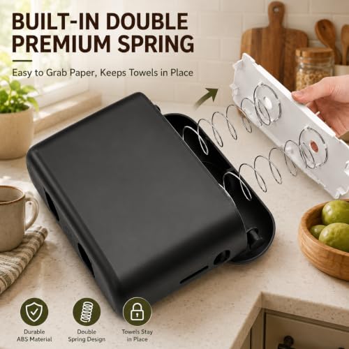 Countertop Multifold Paper Towel Dispenser, Black - color: 5857black