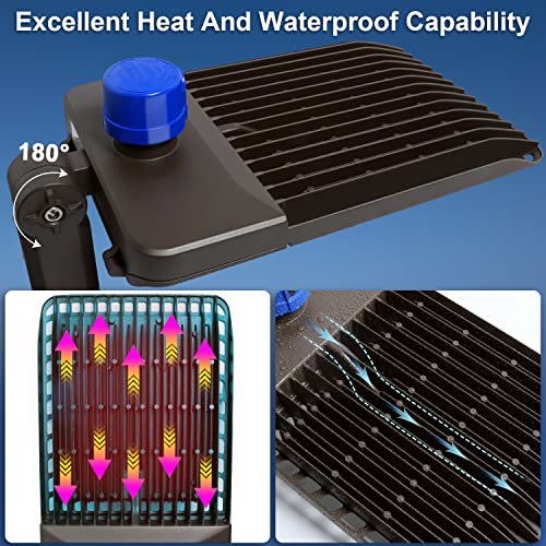 300W LED Parking Lot Light, 45000LM 5000K Dusk to Dawn Pole Mount - size: 300W/1Pack