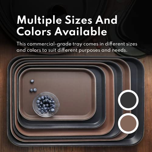 New Star Foodservice Restaurant Grade Non-Slip Tray, Black, 16x22-Inch - color: Black, size: 16-Inch x 22-Inch