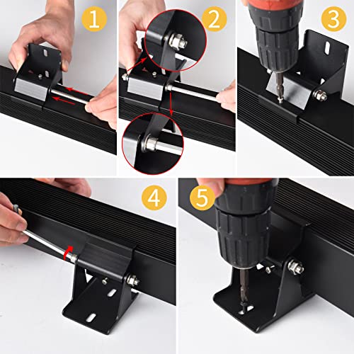 JSN&PC LED Wall Washer Light 36W IP65 Waterproof Black Housing Outdoor Light for Advertising Boards, Billboard,Building Commercial Lighting (White 5000-5500K) - color: White(5000K)