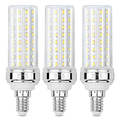 20W LED Corn Bulbs, 150W Incandescent Bulbs Equivalent, 3000K Warm White, Non-Dimmable, 2000Lm, E12 Small Edison Screw Light Bulbs, 3-Pack - color: Warm White E12