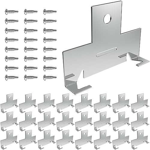 24 Pack Metal Recessed Downlight C Clips - size: 24pcs