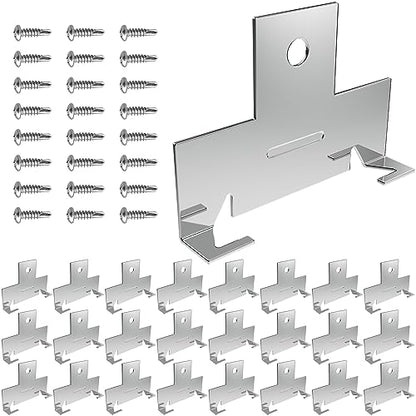24 Pack Metal Recessed Downlight C Clips - size: 24pcs