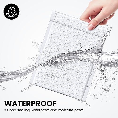 Fuxury Bubble Mailers 6x10 Inch White 50 Pack Padded Envelopes #0 - color: White, size: 6x10" 50PC
