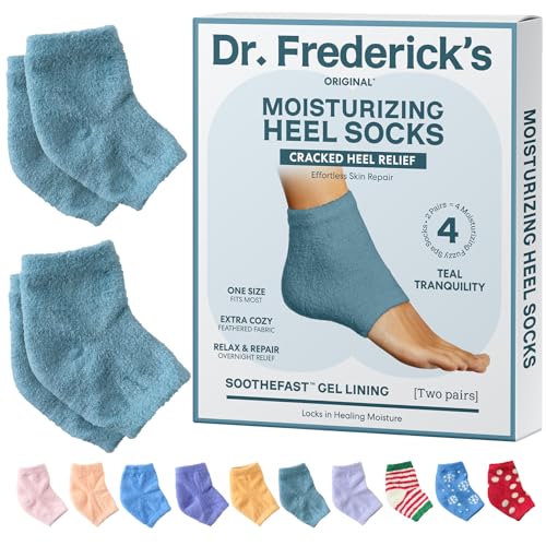 Dr. Frederick's Original Fuzzy Heel Socks (Teal Tranquility) - color: Teal Tranquility
