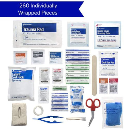 McKesson First Aid Kit, OSHA Compliant 50 Person Kit for Car, Home, 12 ct - size: (12 ct)