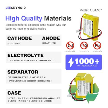 2-Pack 3.6V 1000mAh Ni-CD AA Exit Sign Battery for DISON KRH-15/51y - size: 2-Pack 3.6V 1000mAh