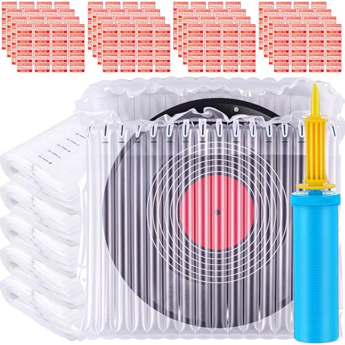 PerKoop 100 Pack 12 Inch Vinyl Record Laptop Inflatable Protective Bags - size: 12 Inch Vinyl Record