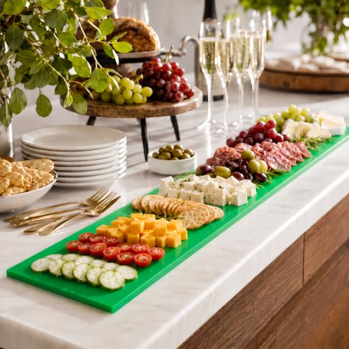 Commercial Cutting Board, 48 x 10 x 0.6 Inches, Green - color: Green, size: 48"L x 10"W