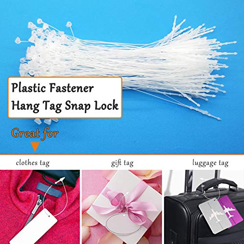 5000Pcs Plastic Fastener Hang Tag Snap Lock,5" Security Loop Plastic Tag Fastener Snap Lock Tags for Clothing Tags Accessory - size: White 5inch Plastic Fastener Hang Tag Snap Lock