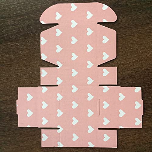 Green Recyclable Cardboard Small Gift Mailer Boxes for Shipping Packaging Craft Mother's Day Gifts Giving Products (Pink, 7.2 x 5.2 x 2 Inch) - color: Pink, size: 7.2 x 5.2 x 2 Inch