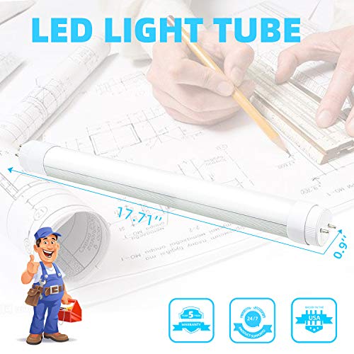 WYZM 4 Pack F15T8 LED Replacement Bulb, 840lm,100-277V,7W