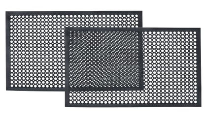 Extra Large Rubber Doormat - 2 Pack 32x47 inches Drainage Mats - size: 2 Pack - 32 x 47 Inches