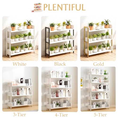 OSCHF Wide Open Shelf Bookcase, 3-Tier, Warm White - color: White, size: 3-Tier