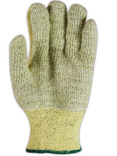 MAGID AX450-10 Cut Master Aramex XT AX450 Heavyweight Loops Out Terrycloth Seamless Machine Knit Gloves, 11, Green, 10 (Pack of 12) - size: 10/XL