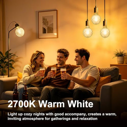 Dimmable Decorative Light Bulbs 60 Watt Pineapple LED Edison Bulb - color: 6w-2700k-clear