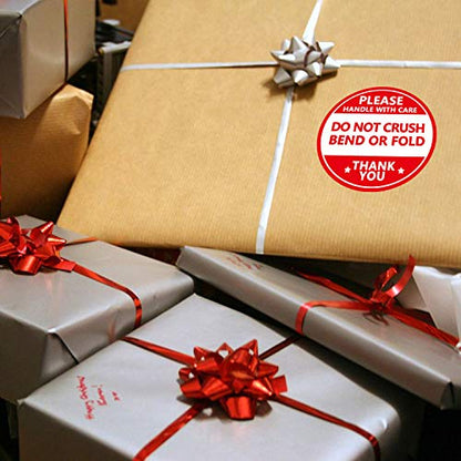 Do not Crush Bend or Fold Shipping Handling Stickers Labels,Shipping Warning Stickers for Package 2 Inch 500 Pcs Per Roll (Pack of 2) - size: 2 inch (Pack of 2)