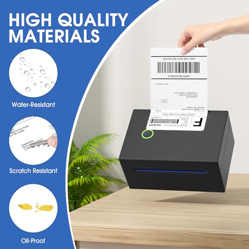 MaxGear 4" x 6" Direct Thermal Labels, 4000 Pcs/16 Rolls