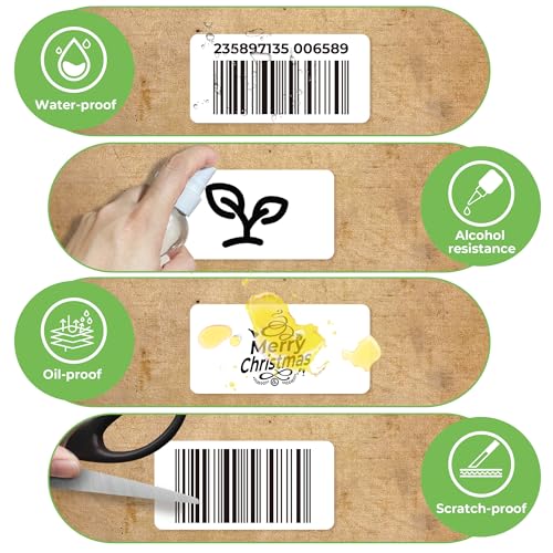 Nelko Genuine 3" x 2" Direct Thermal Label, Self-Adhesive Barcode Labels Compatible with Nelko PL70E Label Printers, No BPA & BPS, 1000 Labels (Commercial Grade) - size: 3x2