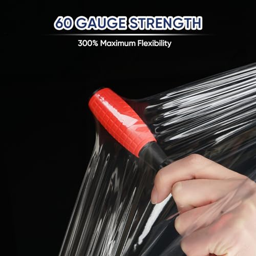 TICONN Stretch Wrap Roll, 15 in x 1000 ft Plastic Wrap for Moving Furniture - style: 15''-1PK