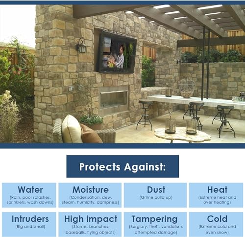 The TV Shield 36-43 Inch Outdoor TV Enclosure - Weatherproof TV Cabinet - color: Standard, size: 36-43"
